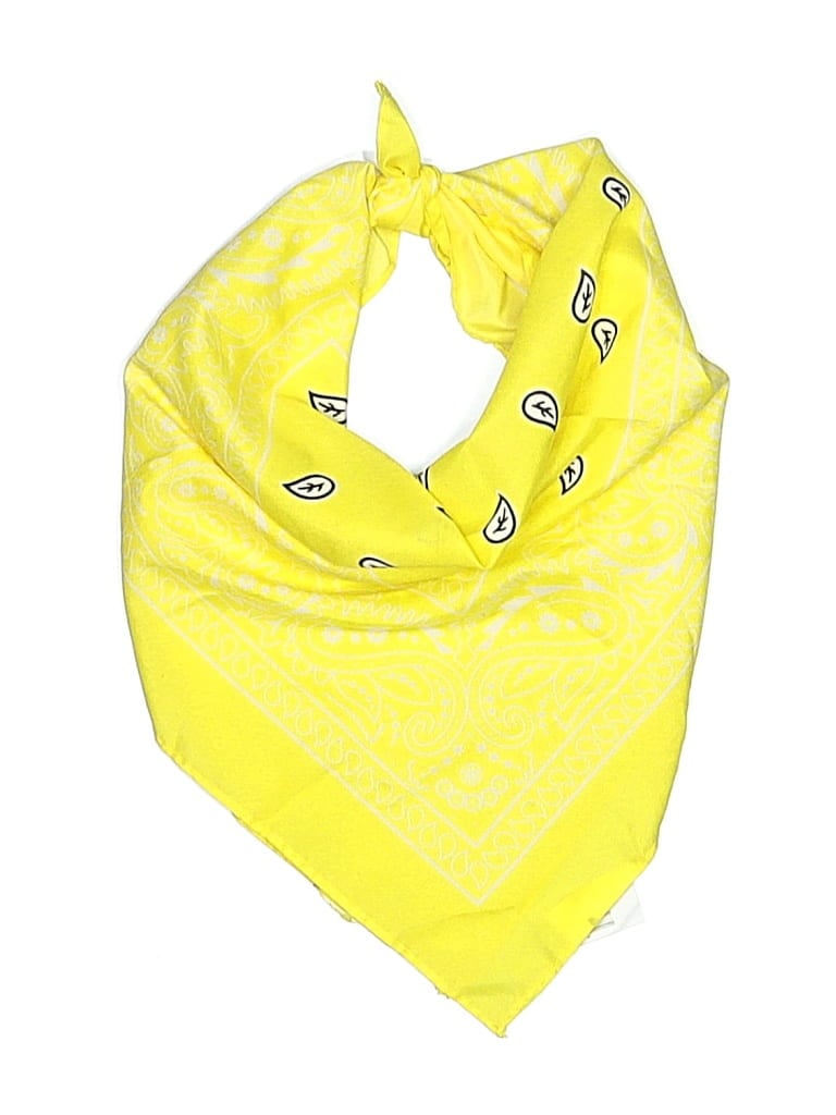 Pre-owned Assorted Brands Scarf In Yellow