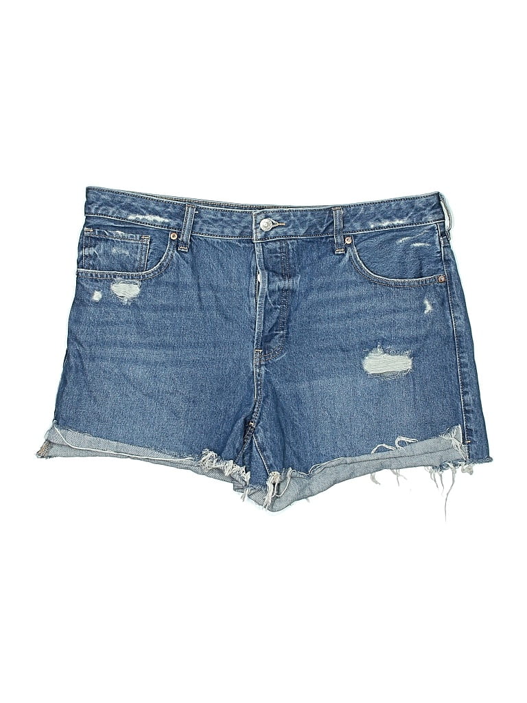 Pre-owned Express Denim Shorts In Blue