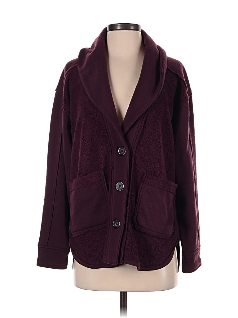 Pre-owned Knox Rose Blazer Jacket In Burgundy