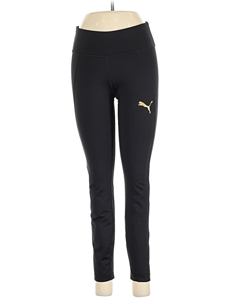 Pre-owned Puma Active Pants In Black