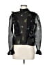 H&M 100% Polyester Black Long Sleeve Blouse Size 8 - photo 1