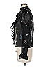 H&M 100% Polyester Black Long Sleeve Blouse Size 8 - photo 5