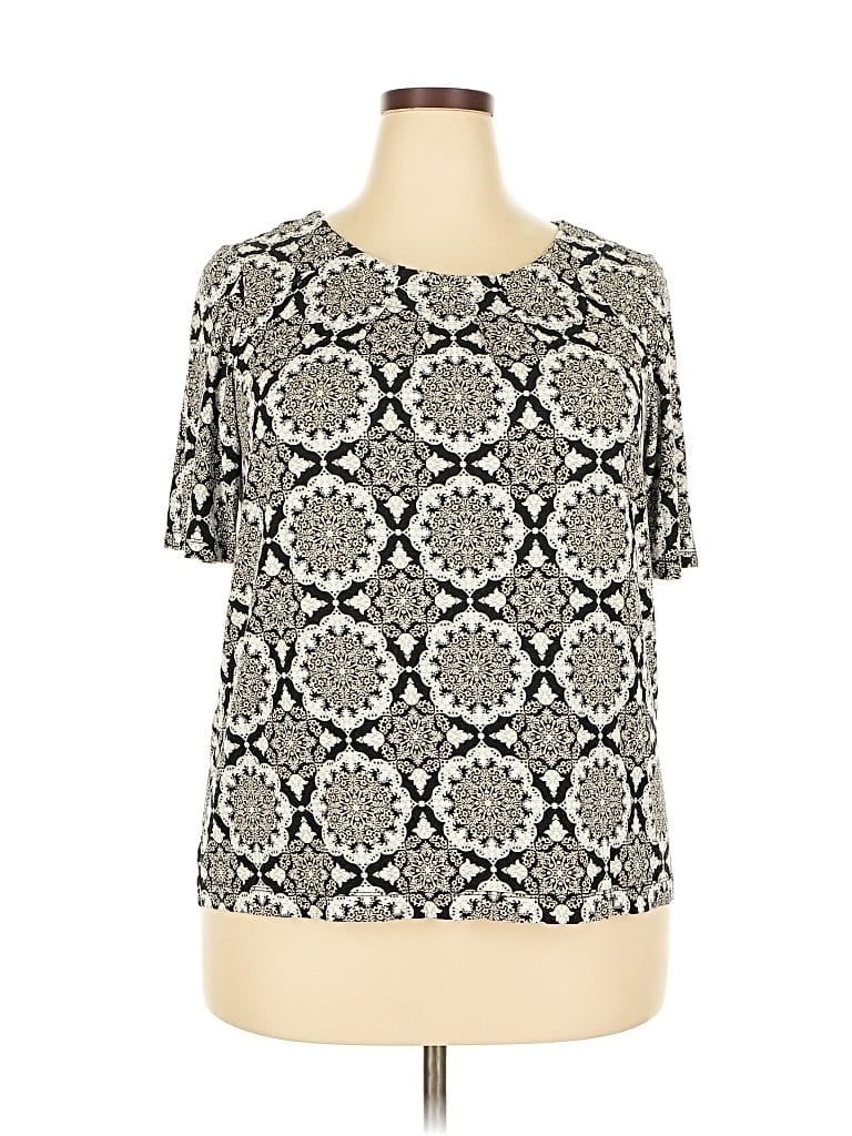 Pre-owned Croft & Barrow Short Sleeve T-shirt In White