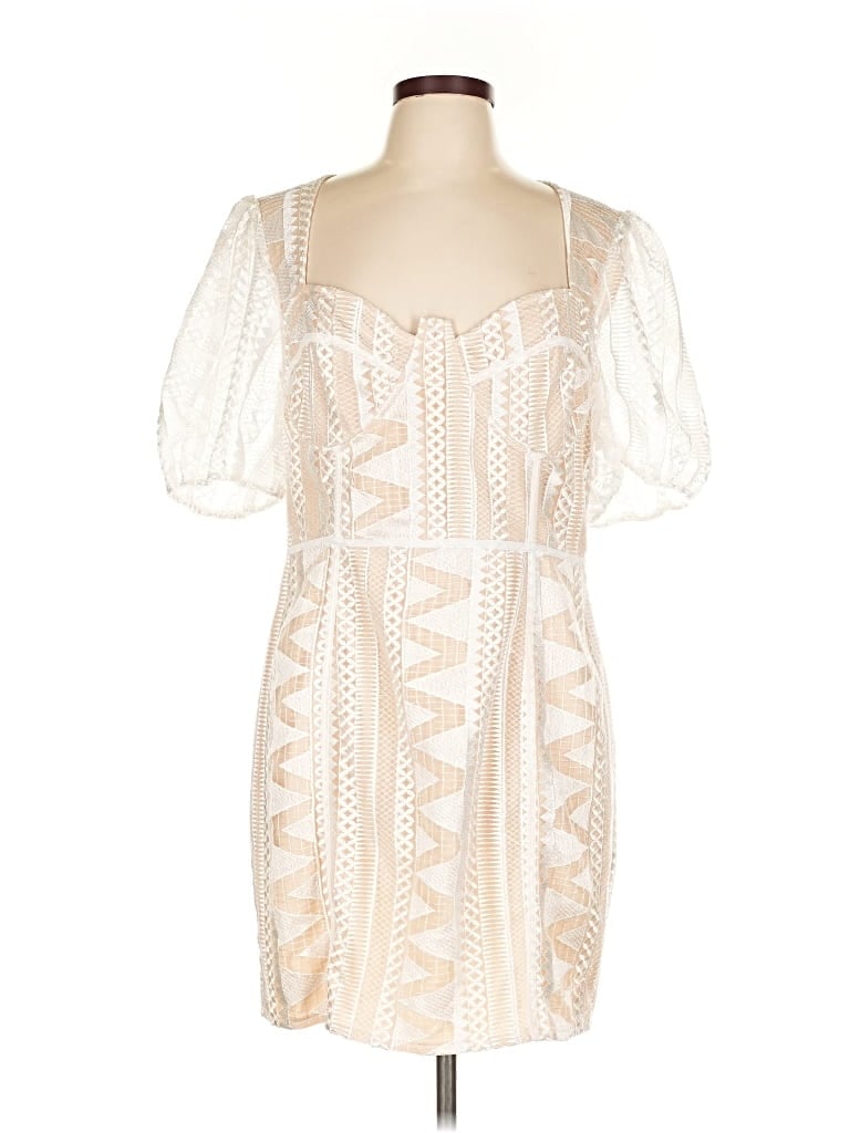 Pre-owned Prettylittlething Cocktail Dress In Brown