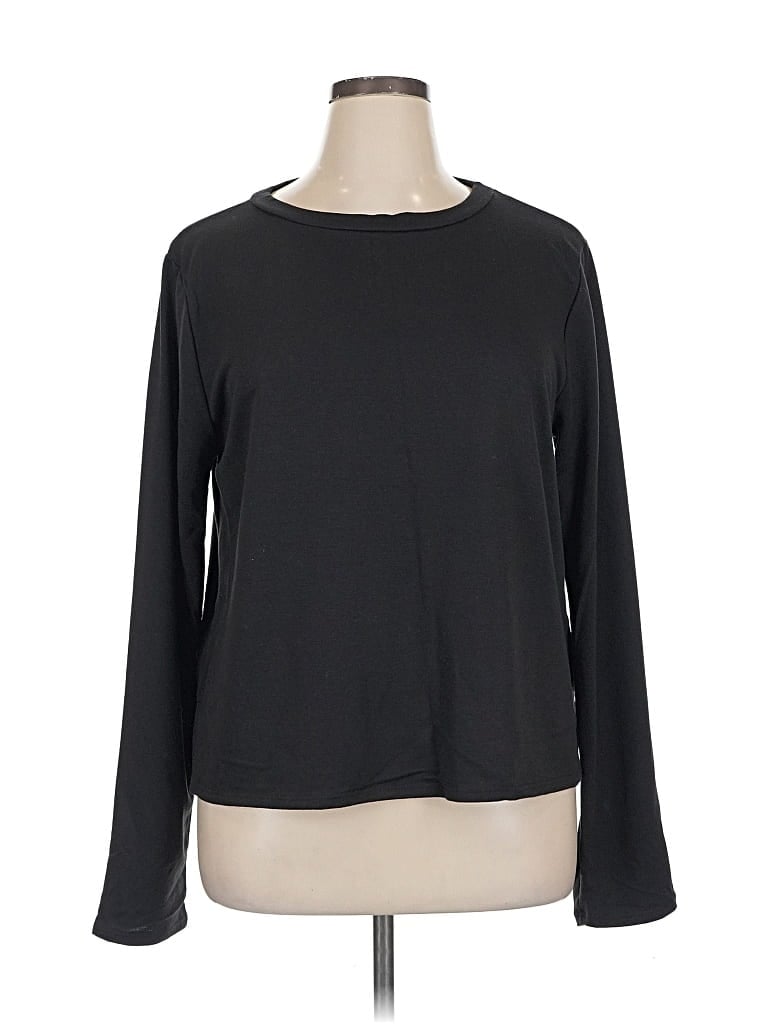Pre-owned Assorted Brands Long Sleeve T-shirt In Black