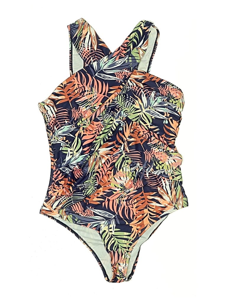 Pre-owned Unbranded One Piece Swimsuit In Orange
