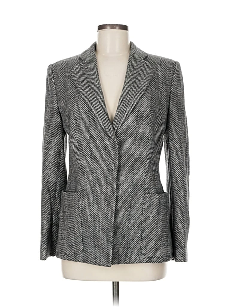 Pre-owned Giorgio Armani Wool Blazer Jacket In Gray
