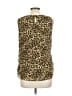 MICHAEL Michael Kors 100% Polyester Gold Sleeveless Blouse Size L - photo 2