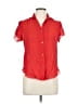 Manon Red Short Sleeve Blouse Size L - photo 1