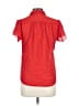 Manon Red Short Sleeve Blouse Size L - photo 2