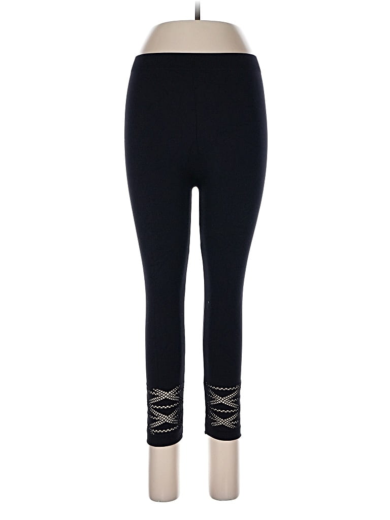 Pre-owned Bisou Bisou Leggings In Black