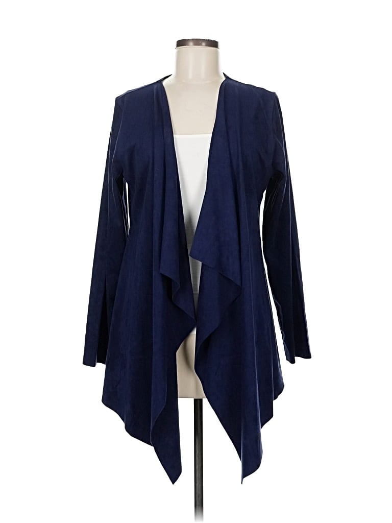 Pre-owned Soft Surroundings Cardigan Sweater In Blue