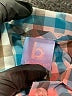 Bella Bliss 100% Cotton Checkered-gingham Teal Long Sleeve Button-Down Shirt 18-24 MO / 24 MO - photo 3