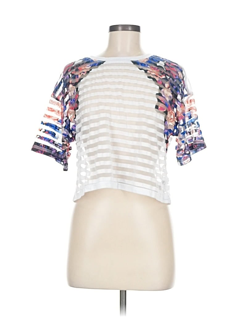 Pre-owned Xhilaration Short Sleeve T-shirt In White