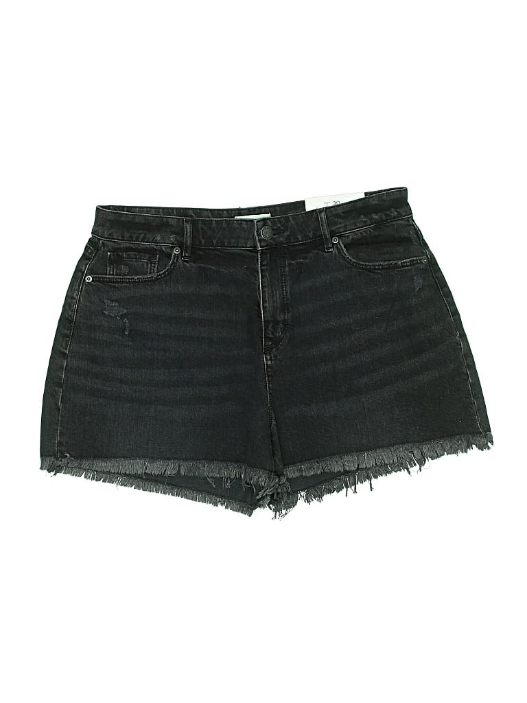 Pre-owned Ann Taylor Loft Denim Shorts In Black