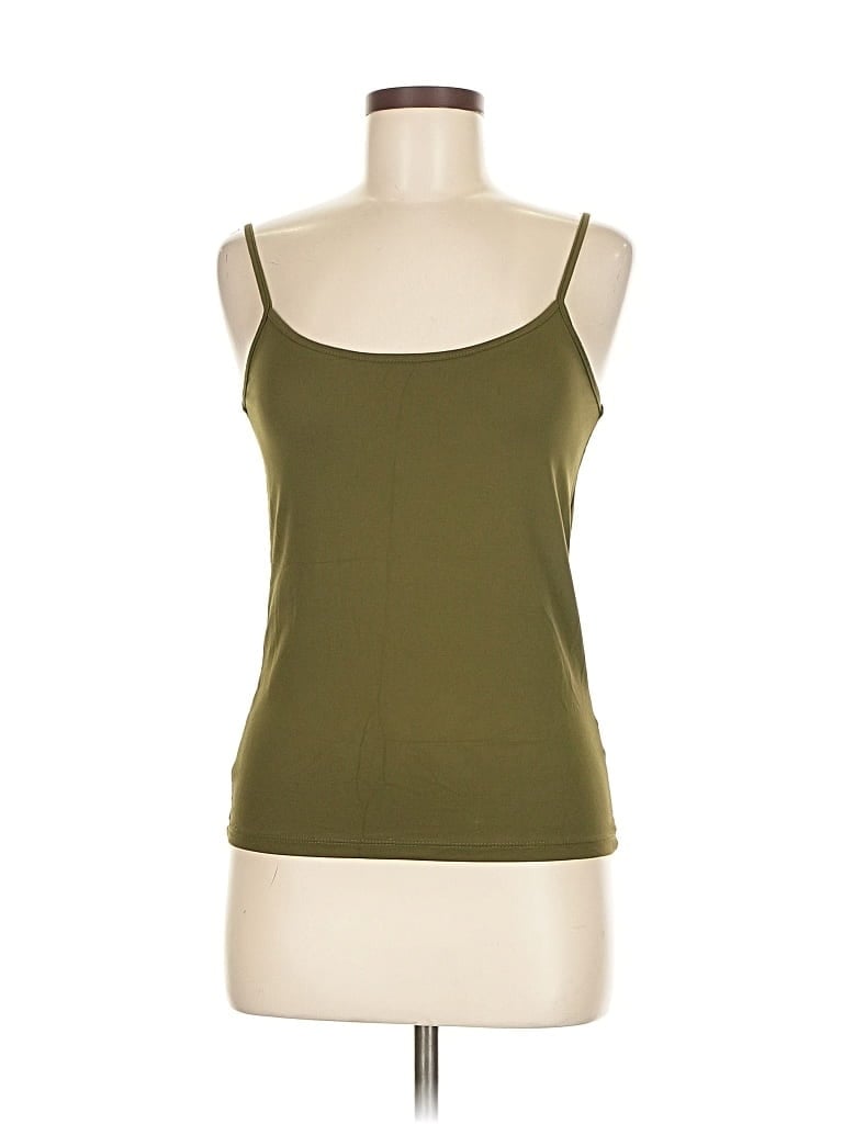 Pre-owned Zara W&b Collection Tank Top Green Strapless Neckline Tops