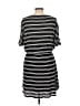 Splendid Stripes Black Casual Dress Size L - photo 2