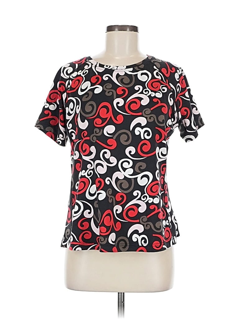 Pre-owned Tranquility By Soma Short Sleeve T-shirt In Black