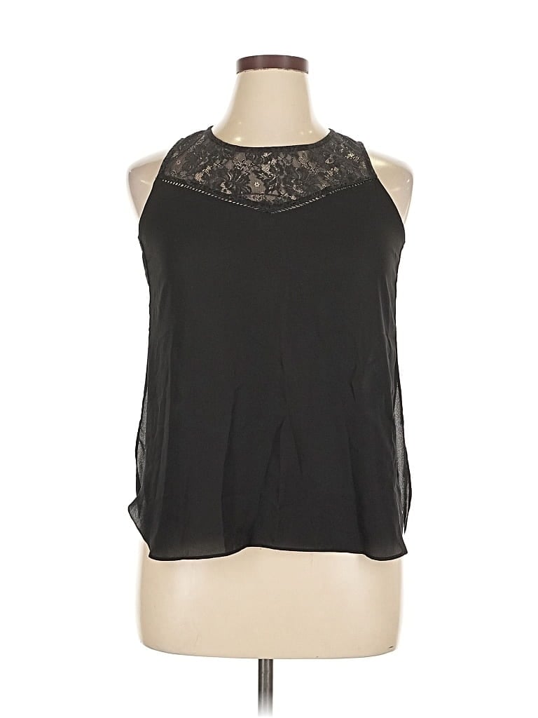 Pre-owned Fun2fun Sleeveless Blouse In Black