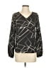 Shein 100% Polyester Black Long Sleeve Blouse Size S - photo 1