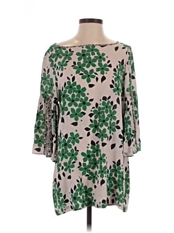 Suno 3/4 Sleeve Silk Top (view 1)