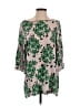 Suno 100% Silk Green 3/4 Sleeve Silk Top Size 4 - photo 1