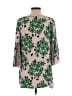 Suno 100% Silk Green 3/4 Sleeve Silk Top Size 4 - photo 2