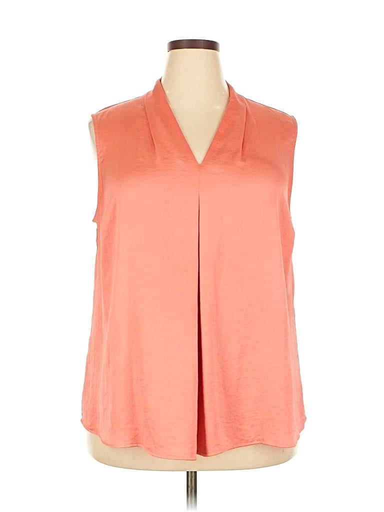BAR III Pre-owned Sleeveless Blouse In Orange