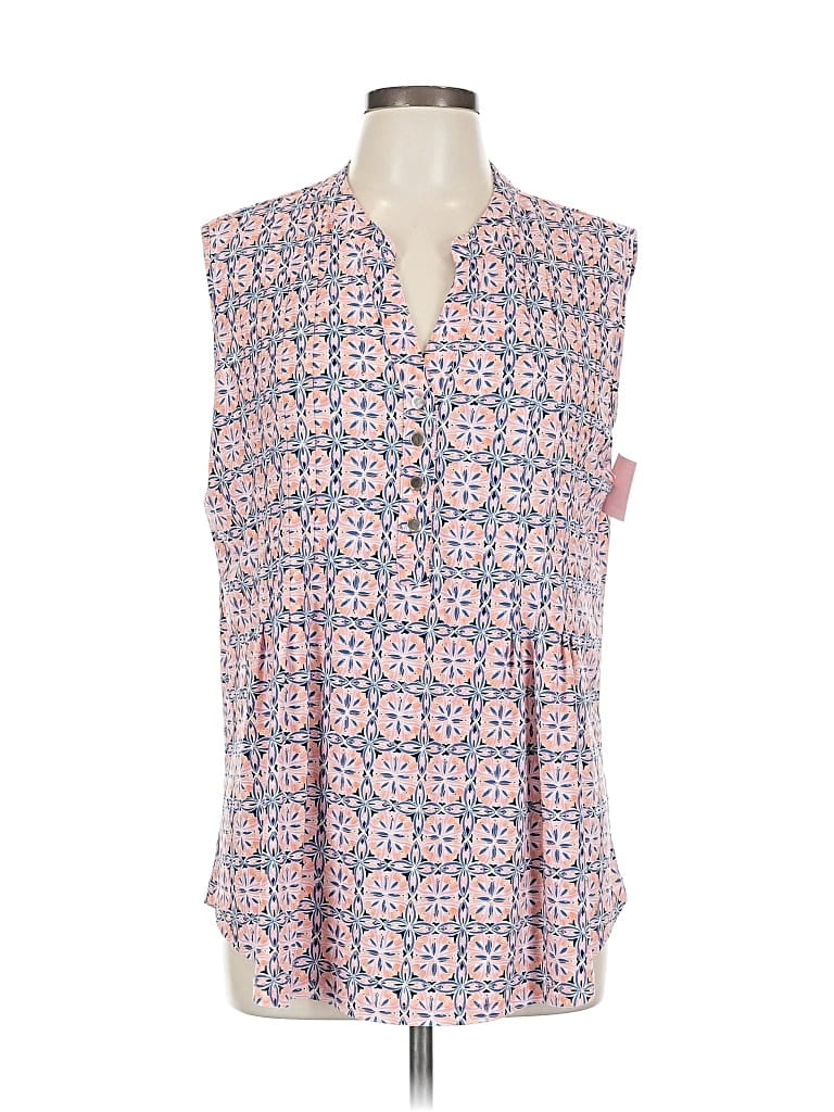 Pre-owned Westport Sleeveless Blouse In Pink