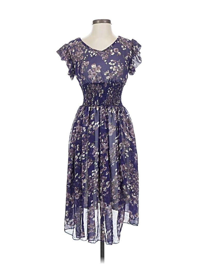 Pre-owned Assorted Brands Cocktail Dress In Purple