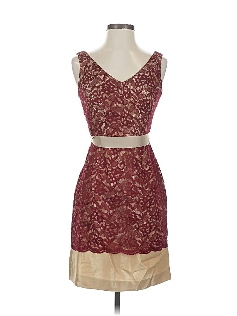 Pre-owned The Limited Cocktail Dress In Burgundy