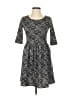 Aqua Tweed Gray Casual Dress Size XS - photo 1