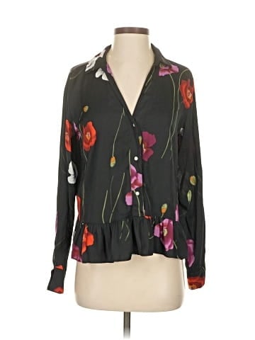 Josie Natori Long Sleeve Blouse (view 1)