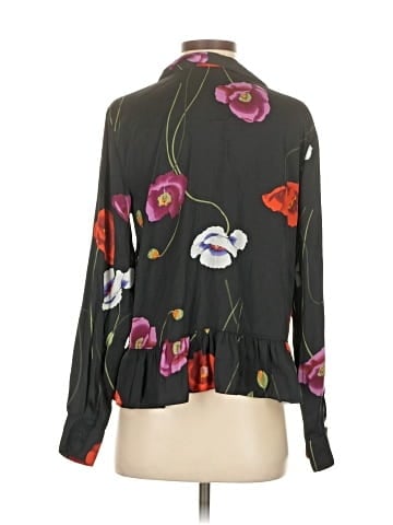Josie Natori Long Sleeve Blouse (view 2)