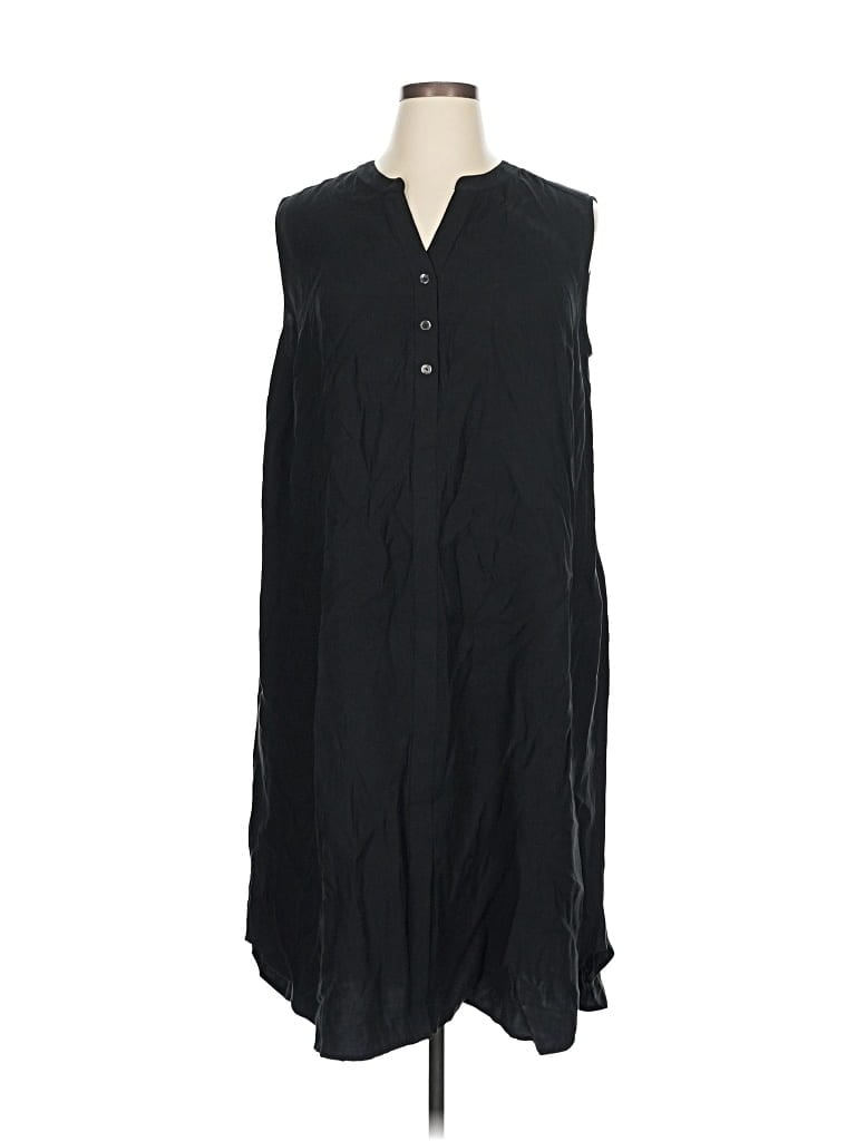 Pre-owned Jjill Casual Dress In Black
