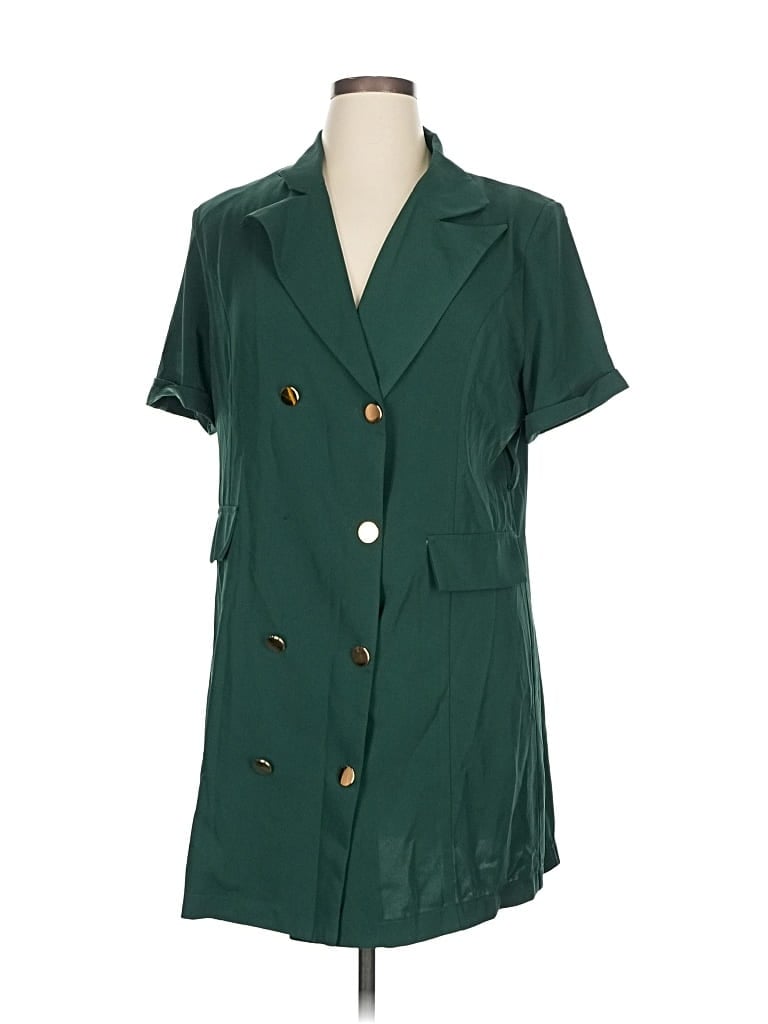 Pre-owned Unbranded Blazer Jacket In Green