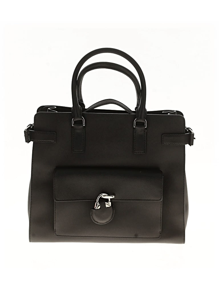 Pre-owned Michael Michael Kors Leather Satchel In Black