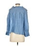 Love Sam 100% Cotton Blue 3/4 Sleeve Blouse Size S - photo 2