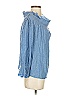 Love Sam 100% Cotton Blue 3/4 Sleeve Blouse Size S - photo 4