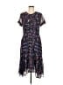 Jason Wu 100% Polyester Floral Black Blue Casual Dress Size 6 - photo 1