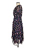 Jason Wu 100% Polyester Floral Black Blue Casual Dress Size 6 - photo 5