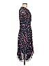 Jason Wu 100% Polyester Floral Black Blue Casual Dress Size 6 - photo 4