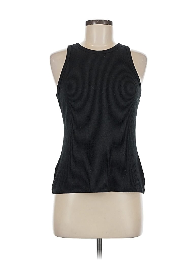 A NEW DAY Pre-owned Tank Top Black Halter Neckline Tops