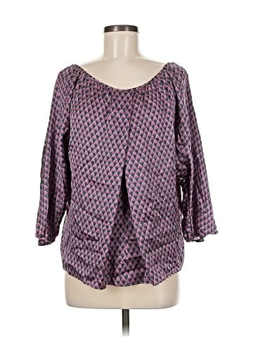 The Addison Story 3/4 Sleeve Silk Top (view 1)