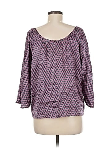 The Addison Story 3/4 Sleeve Silk Top (view 2)