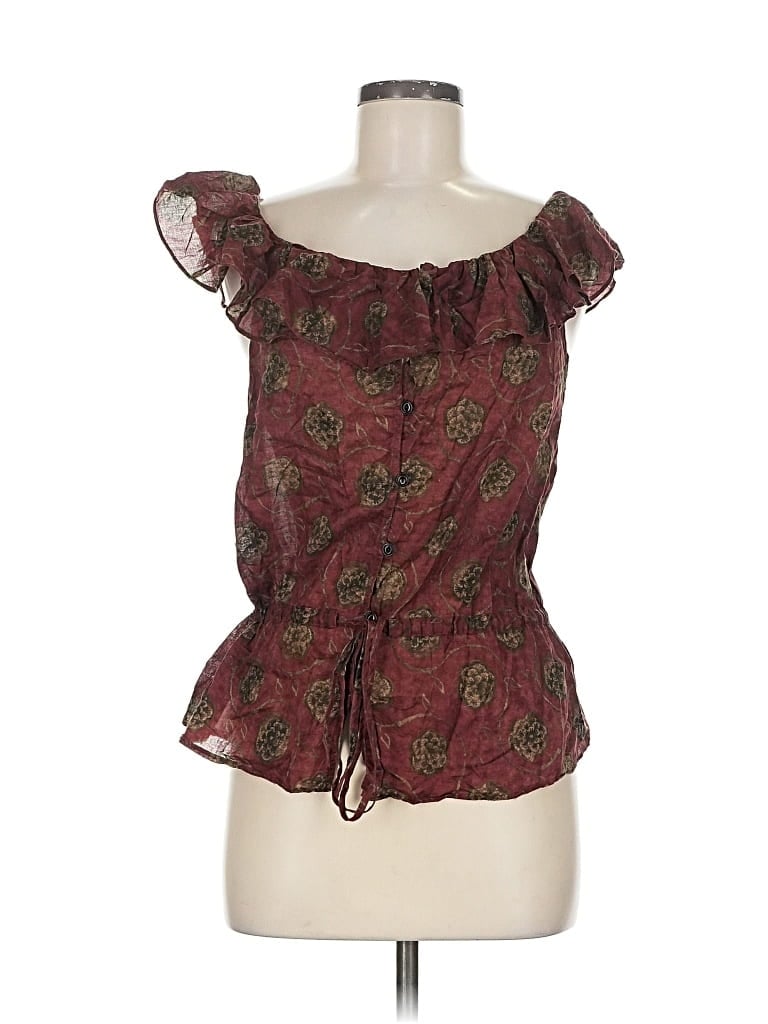 Pre-owned Lauren Jeans Co. Tank Top In Burgundy