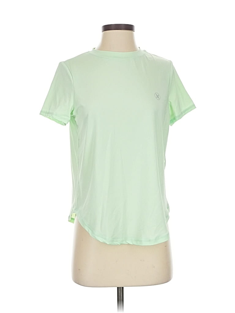 Pre-owned Hurley Active T-shirt In Green