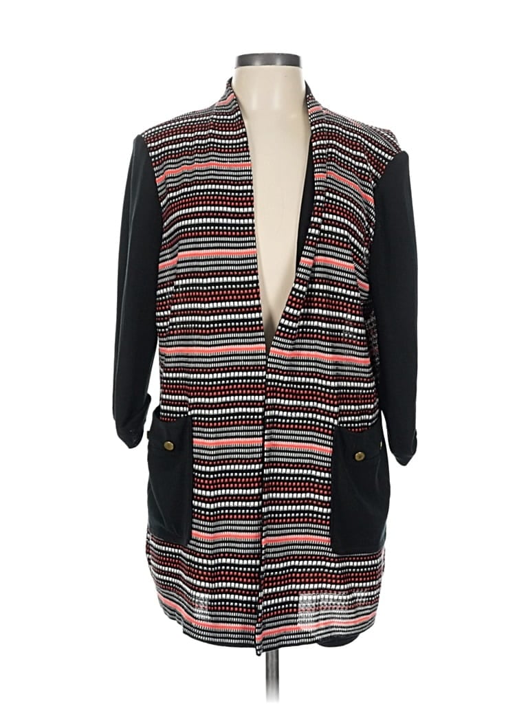 Pre-owned Ming Wang Cardigan Sweater In Black