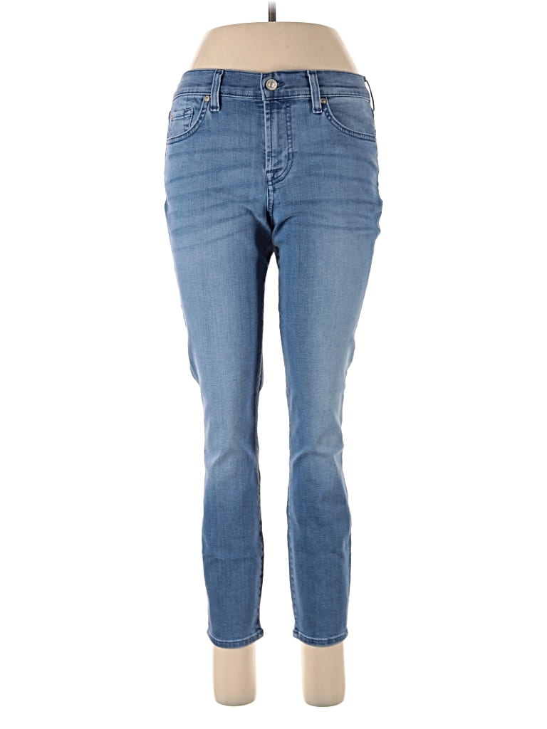 Pre-owned 7 For All Mankind Jeans In Blue