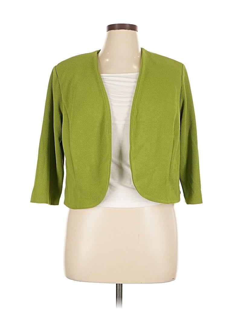 Pre-owned Maya Brooke Cardigan Sweater In Green